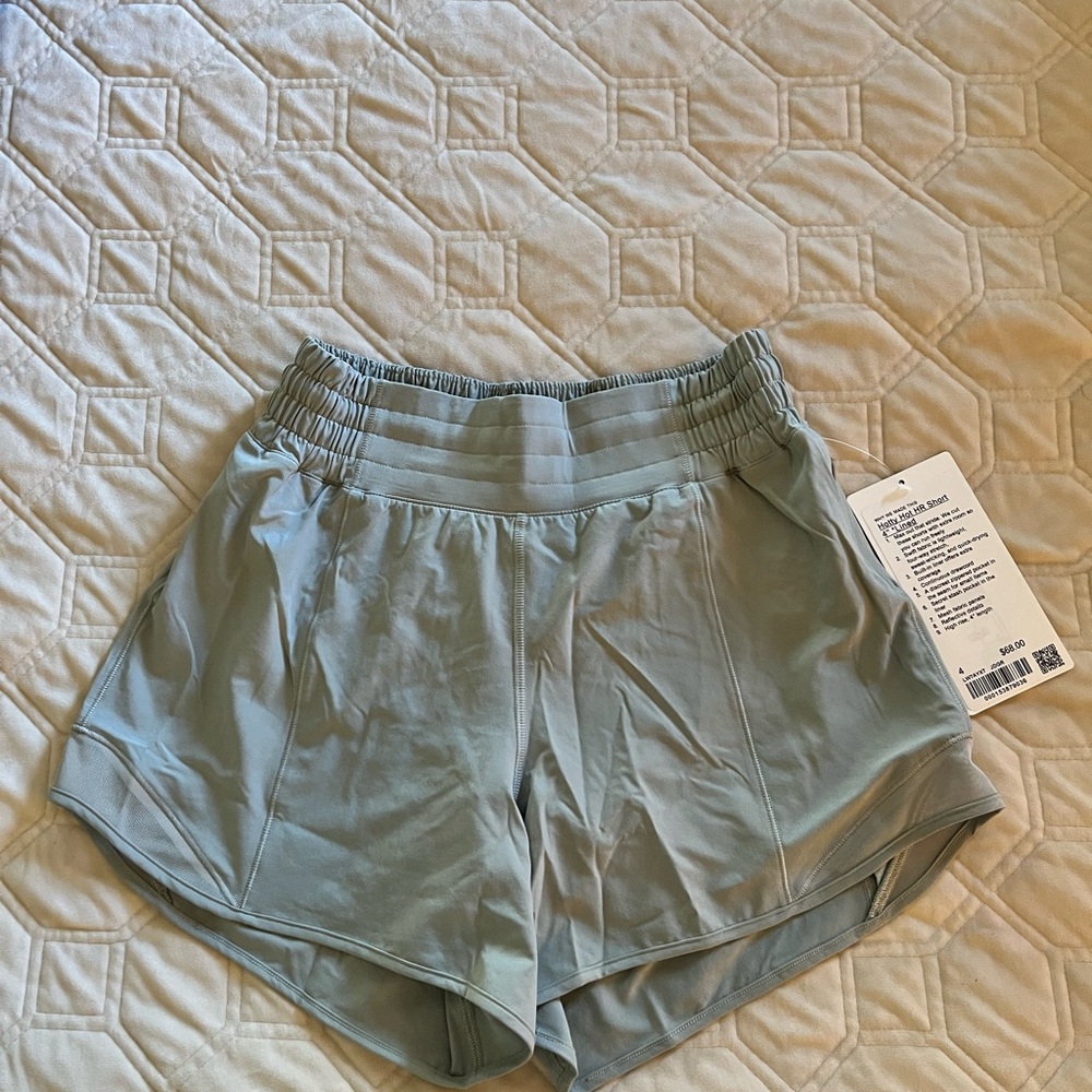 Gray Athletic Shorts with Elastic Waistband